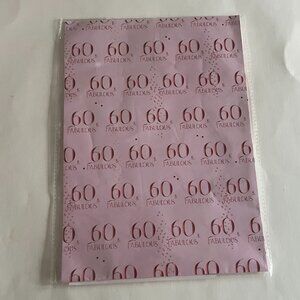 60 & Fabulous Birthday Party Wrapping Paper